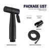 Classic Stainless Steel Handheld Bidet Sprayer Adjustable Pressure Toilet Faucet Diaper Sprayer Set Hose Attachment for Bathroom