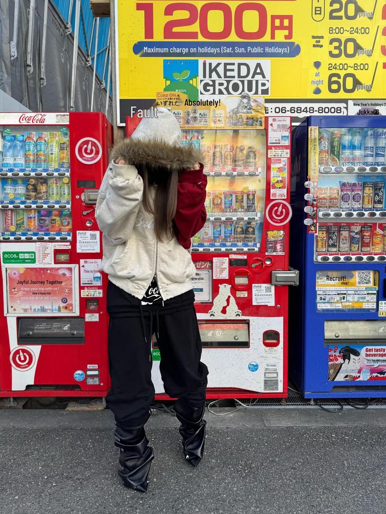 Protocol Index 26FW Distressed Washed Double Layer Jacket with Fur Collar Hood