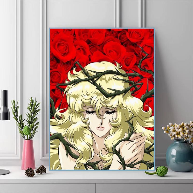 versaillesroselove 100% Round Full Drill 5D DIY Diamond Painting Embroidery Cross Stitch Rhinestone Décor toilet 3 piece set