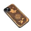 Bewood Wooden Case for iPhone 14 Plus, Wind Rose, Merbau