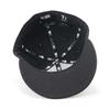 New Era LP59FIFTY Solid Size 7 LP5950 BASIC BLK Size 25J Cap, Black/White, 5/8, SWHI,