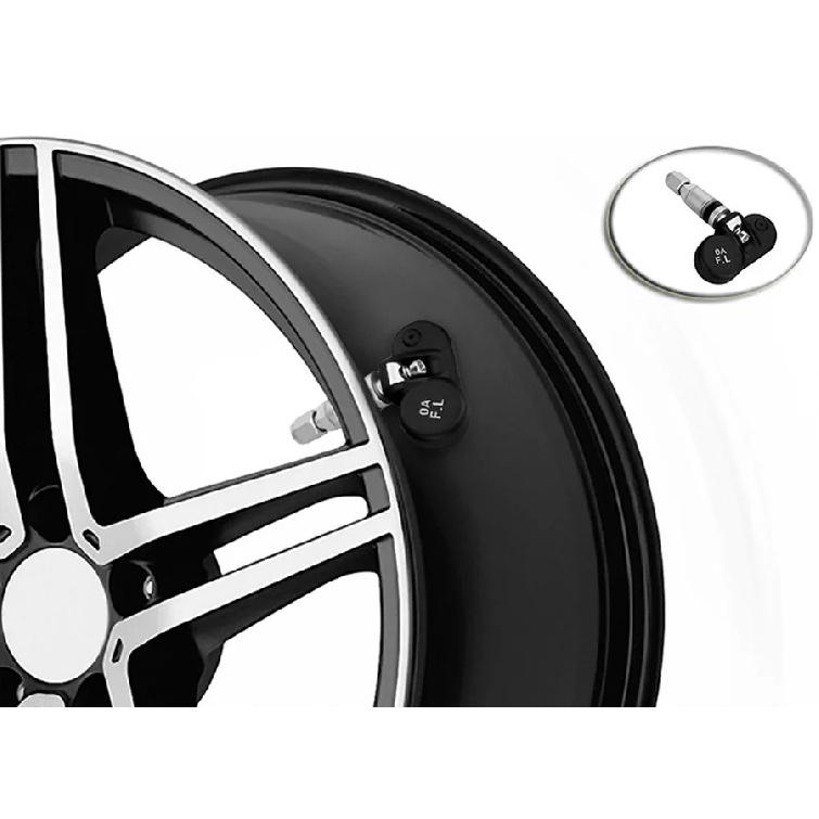 Acceo TPMS Car Tire Pressure Monitoring System Solar Charging 0-8Bar 4/6 External Sensors Real-time Display Auto Alarm