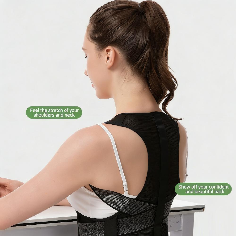 1PCS Adjustable Posture Corrector for Women Men,Comfortable Fit for Body Types Invisible Under Clothes Wearable for Sitting