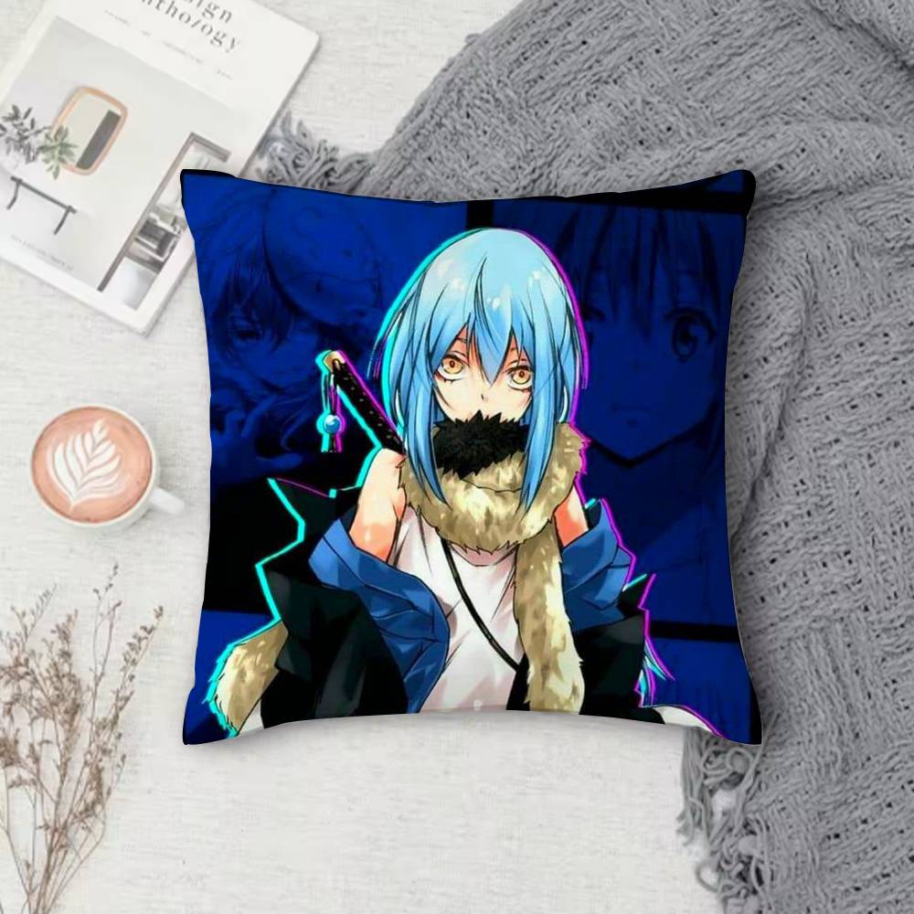T-Tensura Double-Sided Printed Square Pillow Cover Decorative Cushion Cover For Sofa Bedroom Bedside