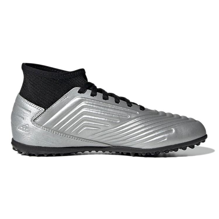 adidas Predator Tango 19.3 Удобные Устойчивые к истиранию Средние Детские Футбольные Бутсы Серебристый Черный Пэчворк G25802