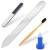 Polemera Plastic Model Glass File, Industry's Finest Gate Processing File for Gunpla and Plastic Models, Mirror Finish, Clog-Resistant, Washable, for