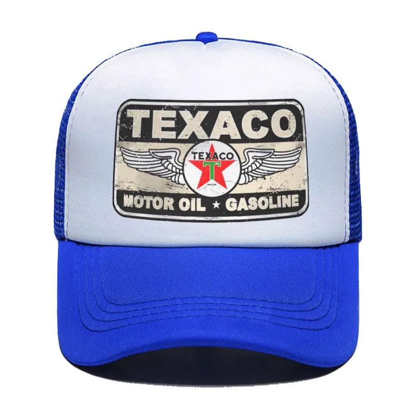 Punk Unisex Vintage Texaco Sign Trucker Hat Adult Adjustable Baseball Cap for Unisex Women 2023 Summer Hip Hop Snapback Caps