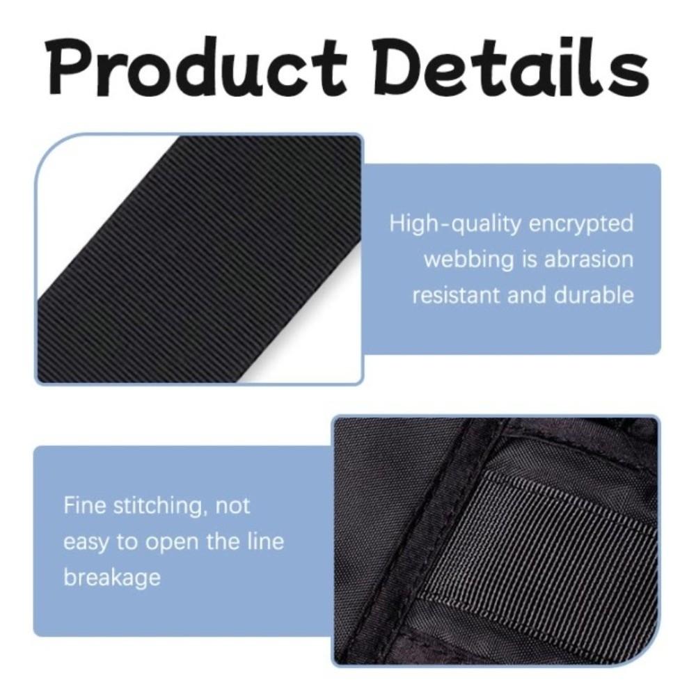 Black Safety Riding Harness Breathable Adjustable Anti-Fall Harness Durable Motorcycle Unisex Safety Belt