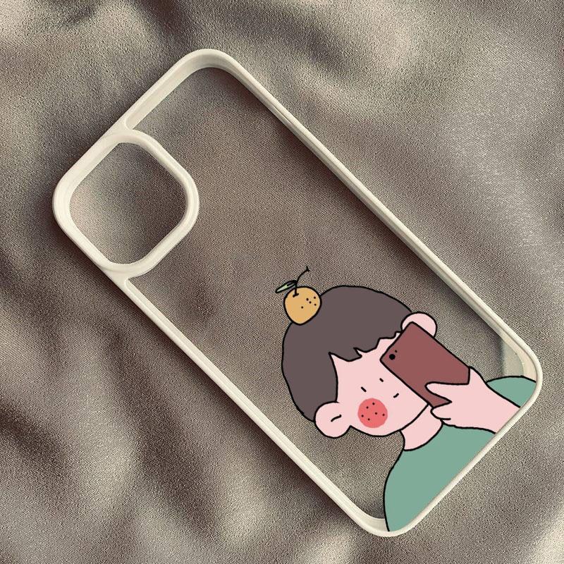 Милый Парный Чехол для Телефона для Пары Мальчик Девочка для IPhone 14 13 12 11 15 Pro XS Max 7 8 Plus 13Mini SE2 X XR Мягкий Чехол для Влюбленных Fundas