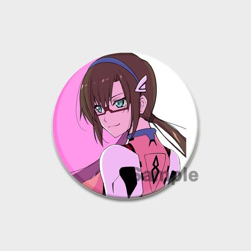 58 мм классическая аниме брошь из ЭВА, мультяшные булавки для лацканов, аксессуары для одежды, шляпа, украшение для рюкзака, милые 58 мм, круглые значки, булавка, эстетическая