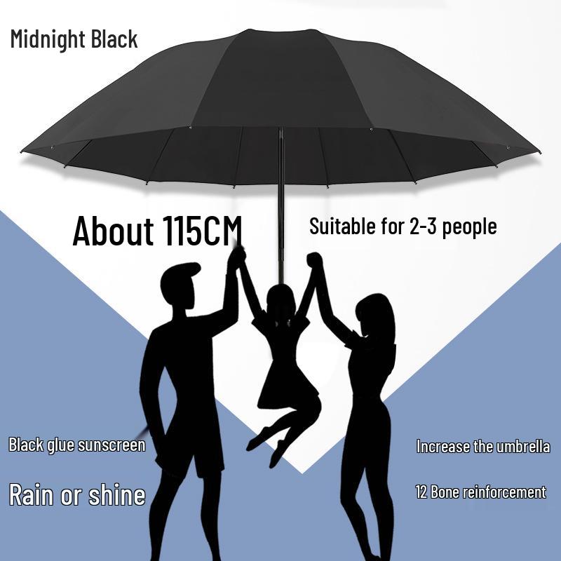 Очень большой зонт-солнцезащитный двойного назначения: Плотный, Усиленный, Складной для Солнца и Дождя