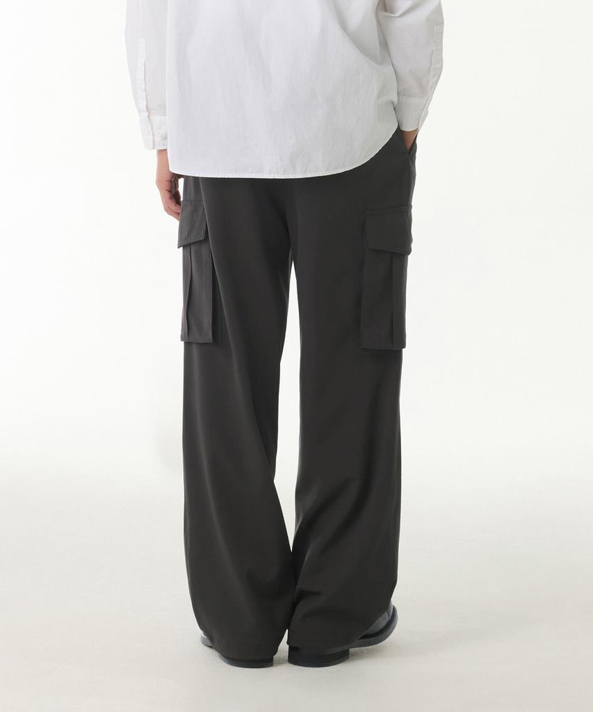 MUSINSA STANDARD Parachute Banding Cargo Slacks [Gunmetal]