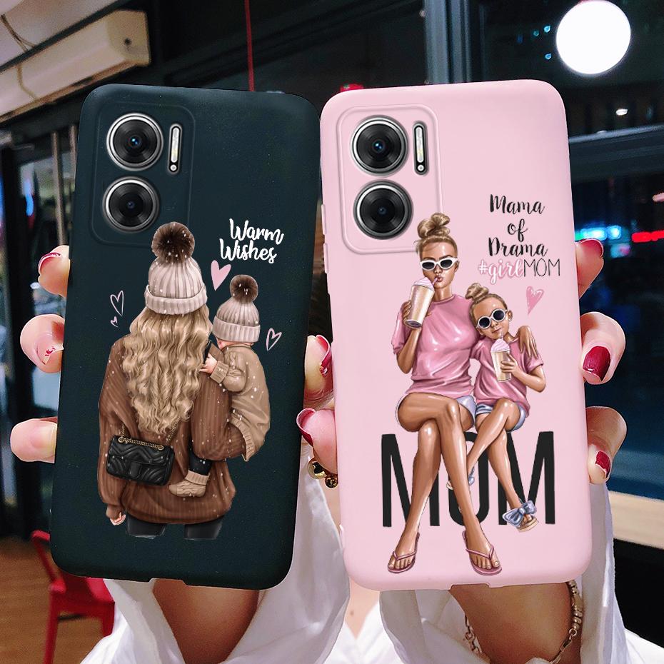 Case For Xiaomi Redmi 10 5G Case Silicone Soft Cute Pretty Girls Cover Funda For Xiaomi Redmi 10 5G 22041219G 22041219NY Bumper