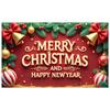 New Year Event Banner Red Bow Holiday Banner Christmas Decoration Banner Christmas Tree For New Year Celebration Holiday Event
