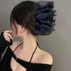 Plastic Large Bow Mesh Hairpin Chiffon Ponytail Clip Elegant Hair Clip Women Girls