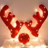 Christmas Car Decoration Deer Horn Christmas Deer Horn Car Kit Car Christmas Gift Set Car Accessories Decoration Pendant