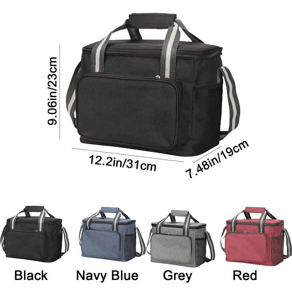 Handheld Thermal Lunch Bag 15L Cooler Lunch Box Portable Insulated Cooler Bag  Travel