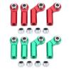 4PCS Metal Ball Joints for 1/10 RC Car M4 Thread 7.0mm CW Link Rod End Ball Heads 2 Elbow 2 Straight