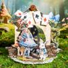 15pcs/1lot Kawaii Scrapbook Stickers Fairy Tale Adventure Handbook Junk Journal Gold Planner Stationery Sticker  Decorative