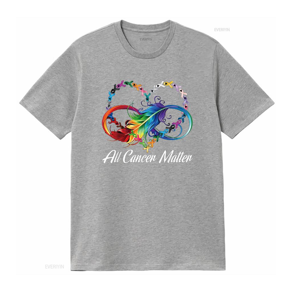 All Cancer Matter Awareness Ribbons World Day Women T Shirt vintage Washed Stretched graphic designer clothes Soft Breathable