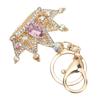1pcs Shiny Rhinestone Keychain Exquisite Design Key Ring Bling Crown Keychain  For Women