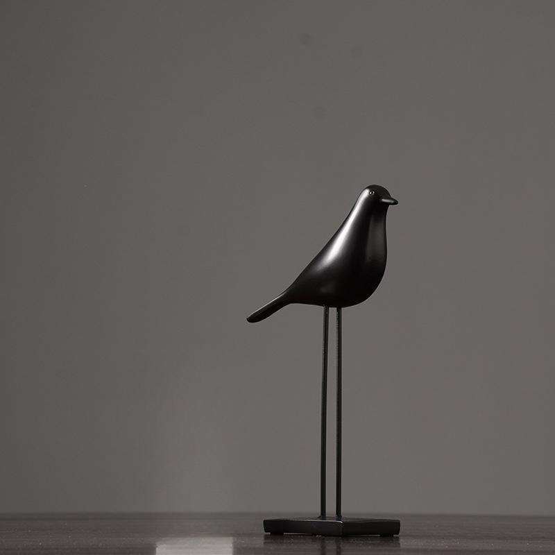 Скандинавские птицы смоляные украшения животные креативные простые гостиная офис модель комната рабочий стол дом мягкие украшения