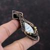 Blue Scheelite Pendant Copper Wire Wrapped Gemstone Jewelry Handmade Pendant Ethnic Style Jewelry Copper Wire Wrapped Pendant Gift For Him