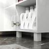 Tall Bathroom Cabinet, Freestanding Bathroom Cabinet with Adjustable Shelves and Double Doors