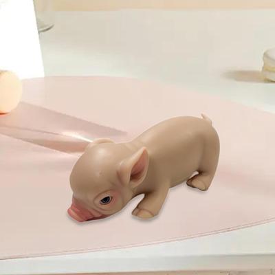 Силиконовая свинья кукла игрушка питомец модель животные моделирование для рабочего стола офис дом