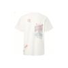 Li Ning Pattern Printed Round Neck Short Sleeve T-Shirt Unisex T-Shirts Off-White AHST653-1
