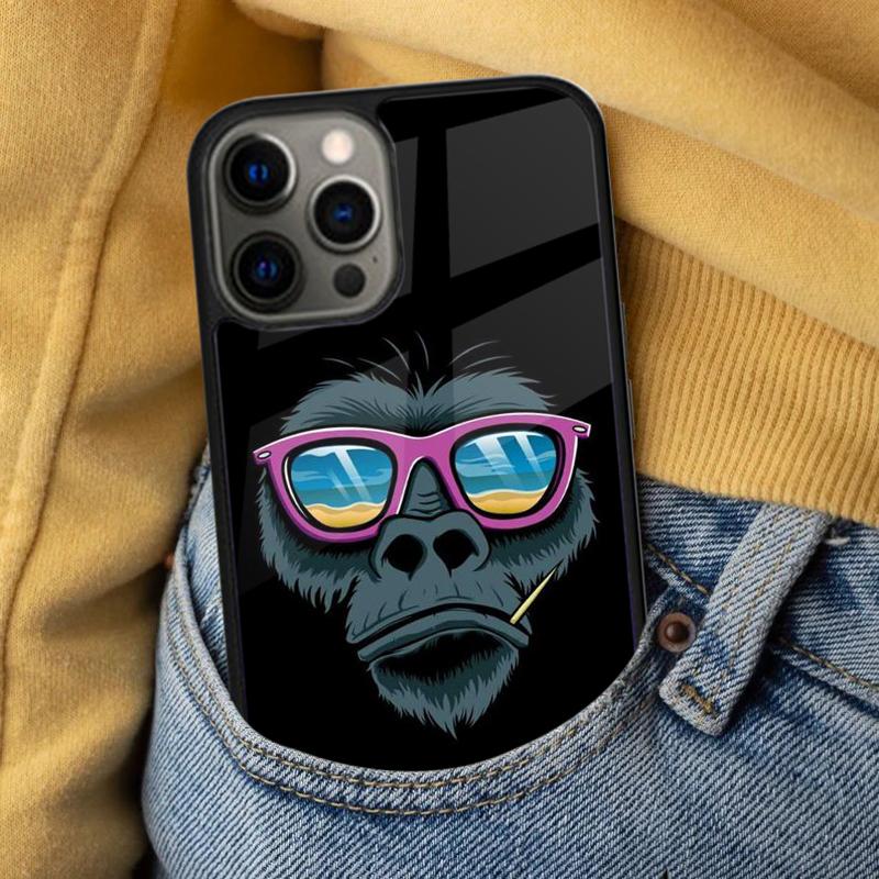 Cartoon Monkey Soft Phone Case for iPhone 17 Air 16e Pro max 15 Pro 13 14 Plus 11 12 MagSafe Magnetic Coque