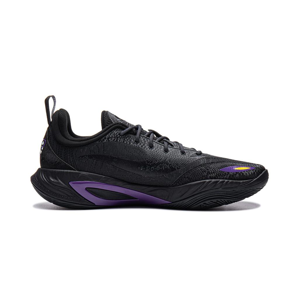 Li Ning DLO2 Амортизация Нескользящая Упругий Хват Низкие Баскетбольные Кроссовки Мужские Черные ABPW013-3
