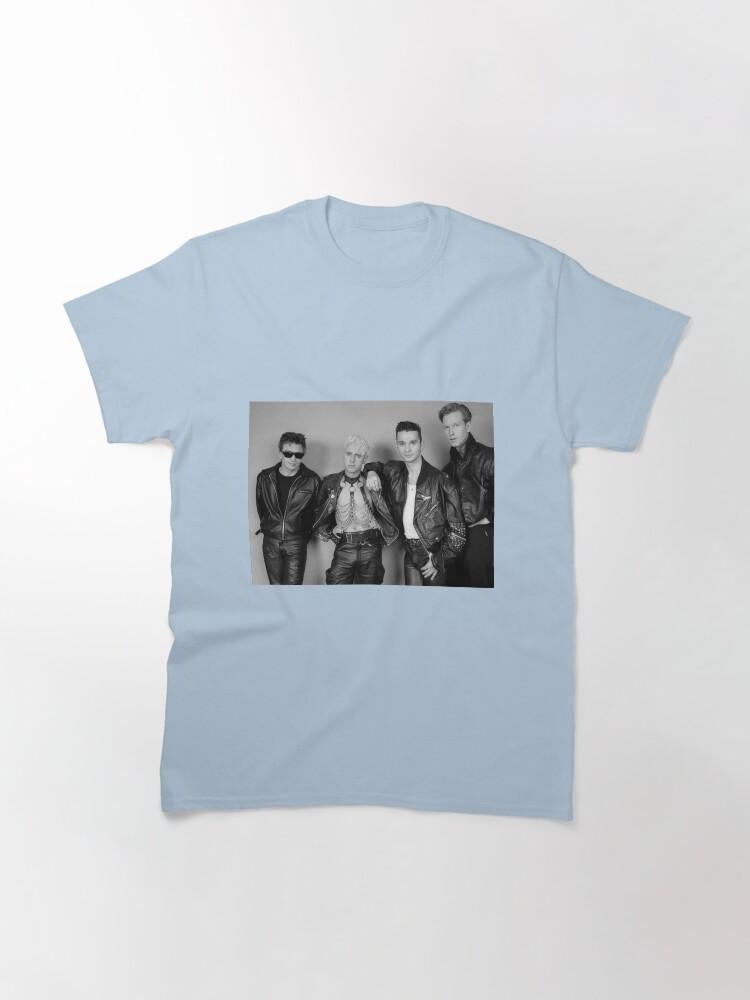 Depeche Mode Retro Black & White Band Portrait – Classic 80s Rock Aesthetic Classic T-Shirt