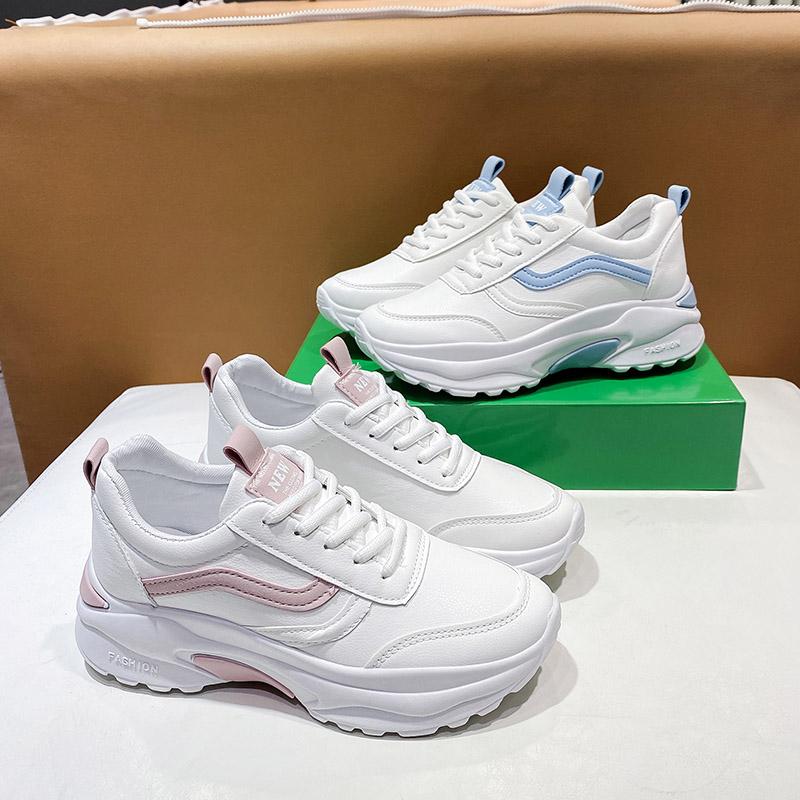 Fashion Women Sneakers New Fashion Comfortable Breathable Walking Shoes White Woman Casual Shoes Female Platform Shoes Zapatos De Mujer