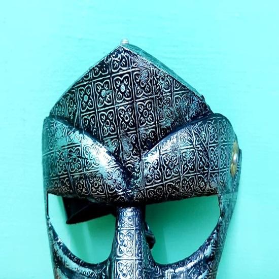 MF Doom Mask Стальная алюминиевая маска гладиатора Маска для лица Doom Face Cover Броня Подарок на Хэллоуин