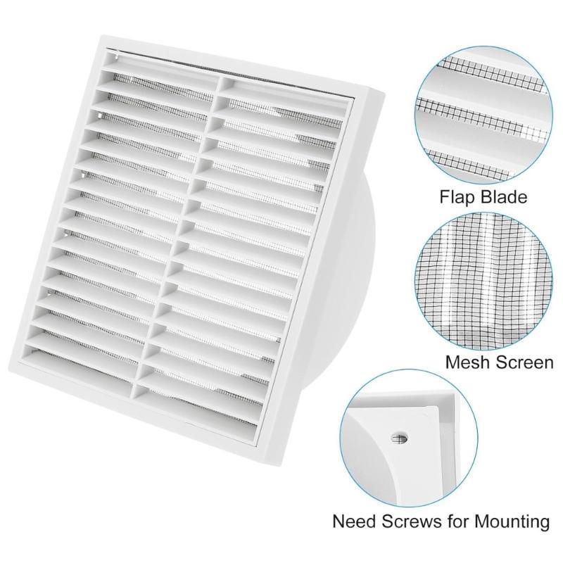 Square Plastic Air Vent Cover Ventilation Louver Grille for Home Improvement - Durable Home Vent Cover