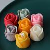Aromatherapy Candle Silicone Mold 3D Rose Flower Shape Soap Silicone Mould DIY Candle Form Soap Moul