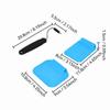 Black Blue Egg Flipper Turner Swappable Head Non Stick Turner Angled Spatula  Home Cooking
