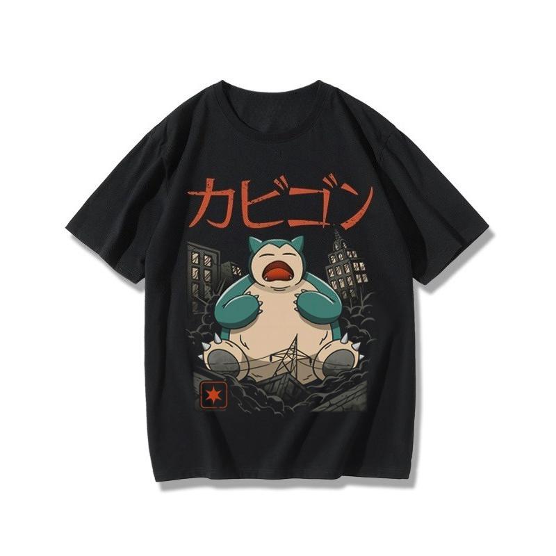 Peripheral Products T-Shirt Squirtle Frog Seed Gengar Fire-breathing Dragon Kabi Beast Peripheral Short Sleeve
