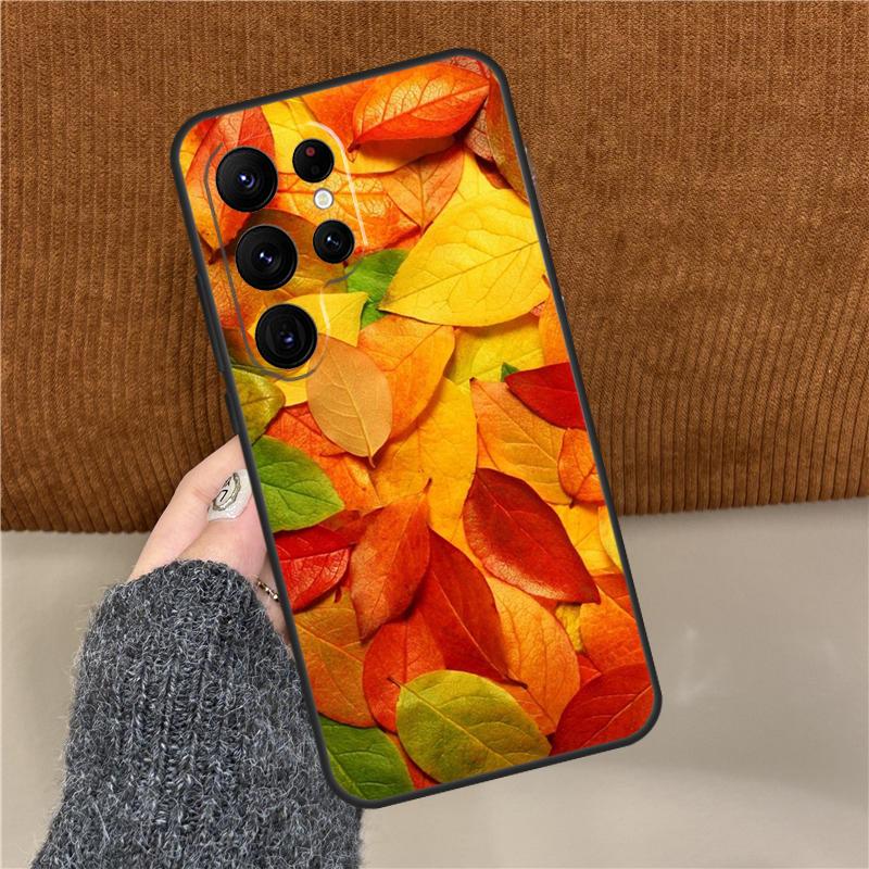 Чехол для телефона 'Цветные листья' для Samsung Galaxy S25 Ultra S9 S10 Plus S20 S21 S22 S23 FE S24 Ultra Задняя крышка