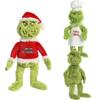 Grinch Christmas Chefs Dress Up Plush Toys Stuffed Dolls Kids Gift Soft Cuddly