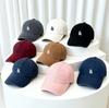 Washed letter embroidered baseball cap for men and women, spring and summer face small versatile peaked cap plus wide brim sun hat