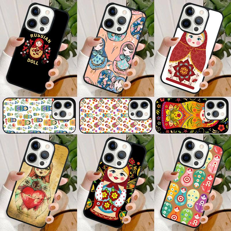 Russian Dolls Matryoshka Phone Case For iPhone 17 Air 16 15 14 Max Plus 11 12 13 Pro Max Phone Cover coque