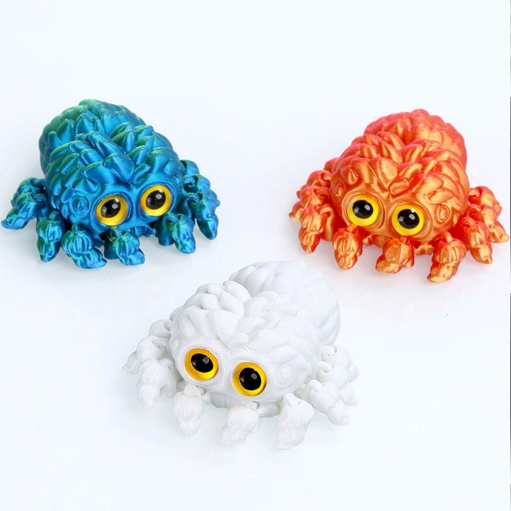 3D Printed Spider Ornament Creative Animal Landscape Decorations Simulated Spider Desktop Home Model Party Children's Gift