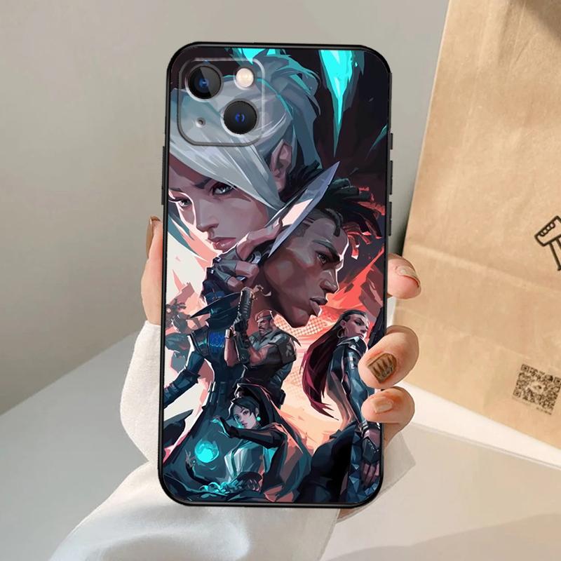 Чехол для телефона Valorant Для iPhone 17 Air 16 15 13 11 12 14 Pro Max 13 12 mini 15 16 Plus 16e Чехол Coque