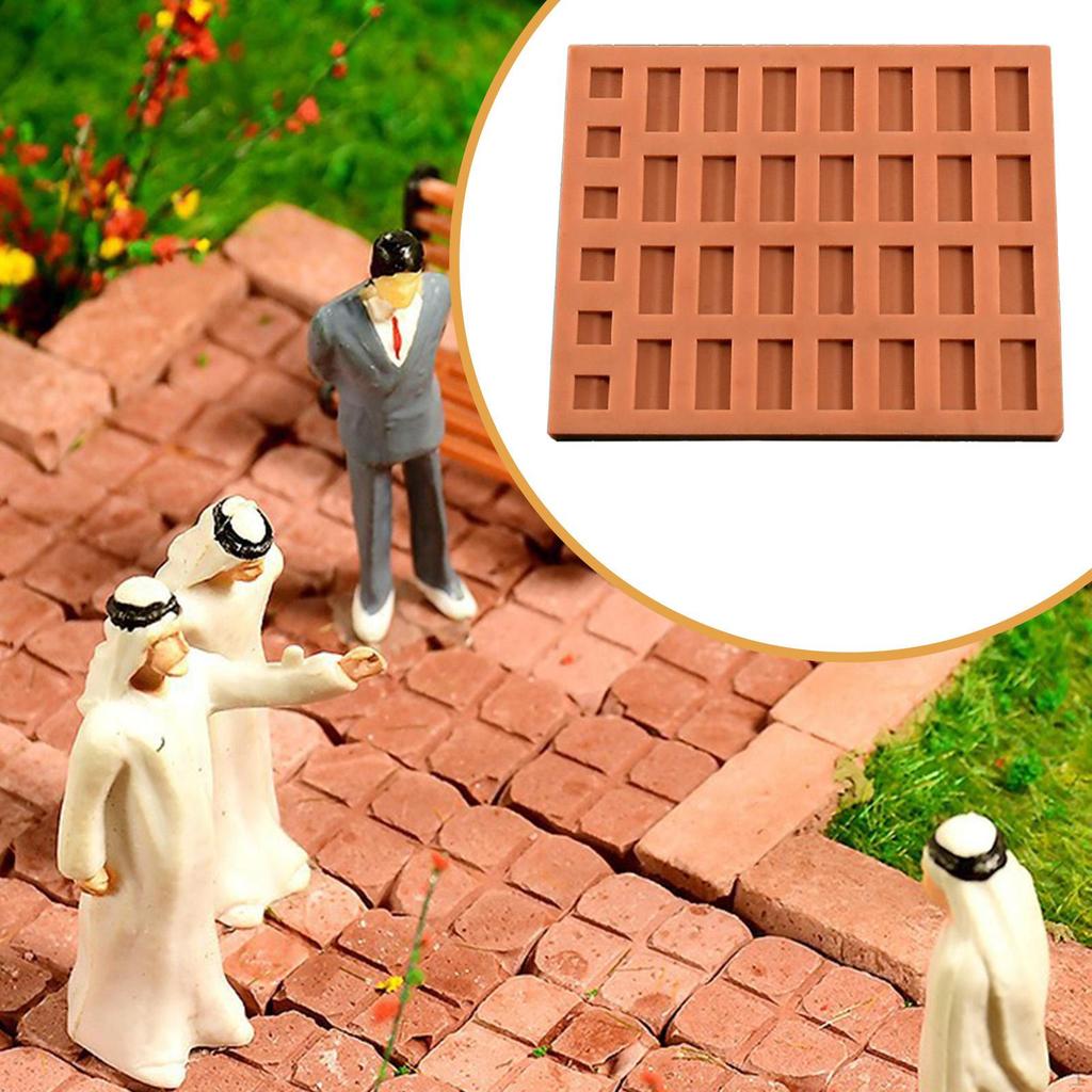 Little Brick Silicone Model Crafting Concrete Wall Functional Portable Sand Table Building Diorama