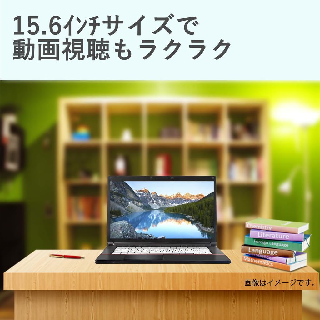 Ноутбук Fujitsu с большим экраном Intel 6-го поколения FUJI TSU LIFEBOOK Office с несколькими настройками Завершено 8 ГБ SSD [Б/у ноутбук] Celeron-3855U (1,6