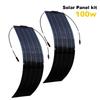 Solar Panel 50W/100W Monocrystalline Flexible Solar Panel Kit Battery Charger System