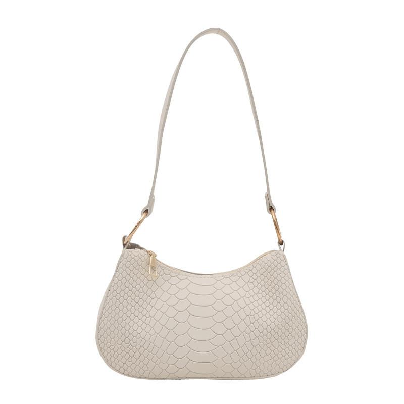 Chic Urban Minimalist Underarm Bag For Women Versatile Fall Fashion In Black Khaki Brown And White Colors