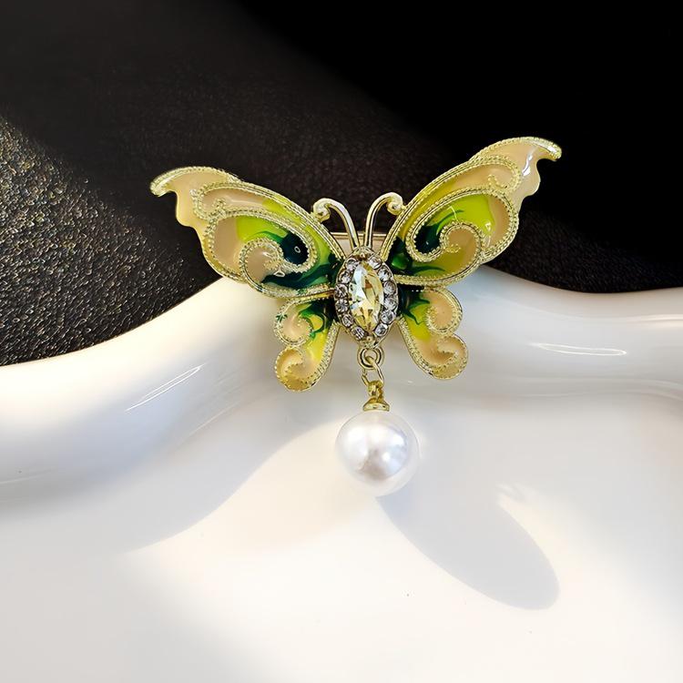 Элегантная китайская ретро эмалевая брошь Феникс и Бабочка для женщин